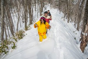 長沼長官山スノーシュー体験